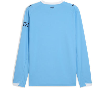 Manchester City 2025/26 Player's Edition Long Sleeve Home Jersey Shirt