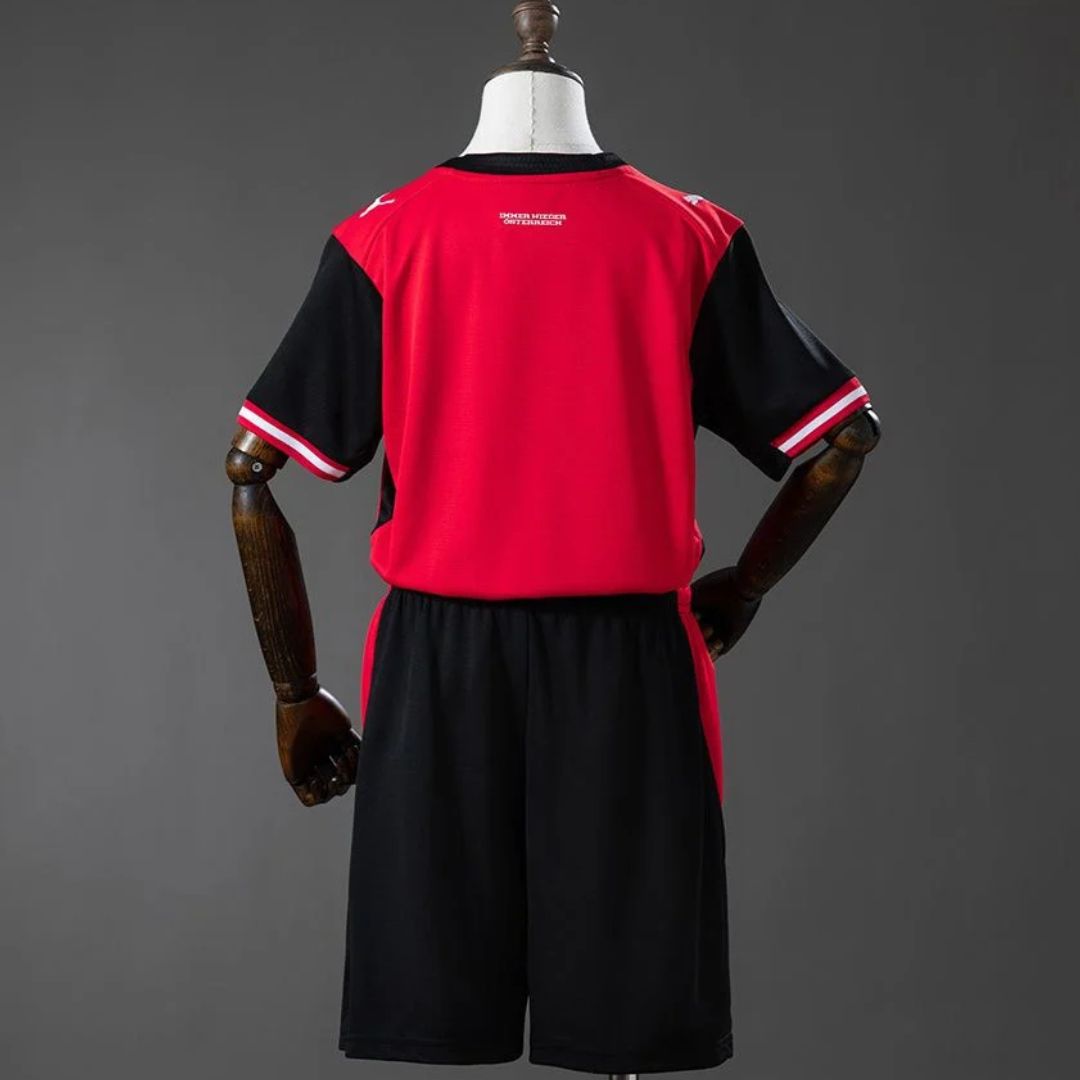 Austria 2026 Kids World Cup Home Jersey Shorts and Socks Kit