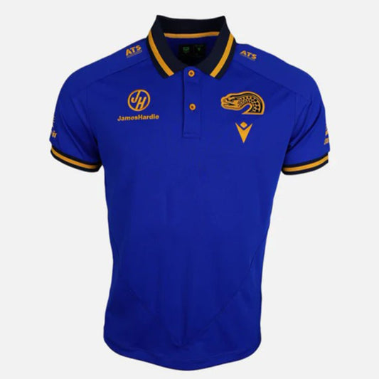 Parramatta Eels 2025 Electric Blue Travel Polo Shirt