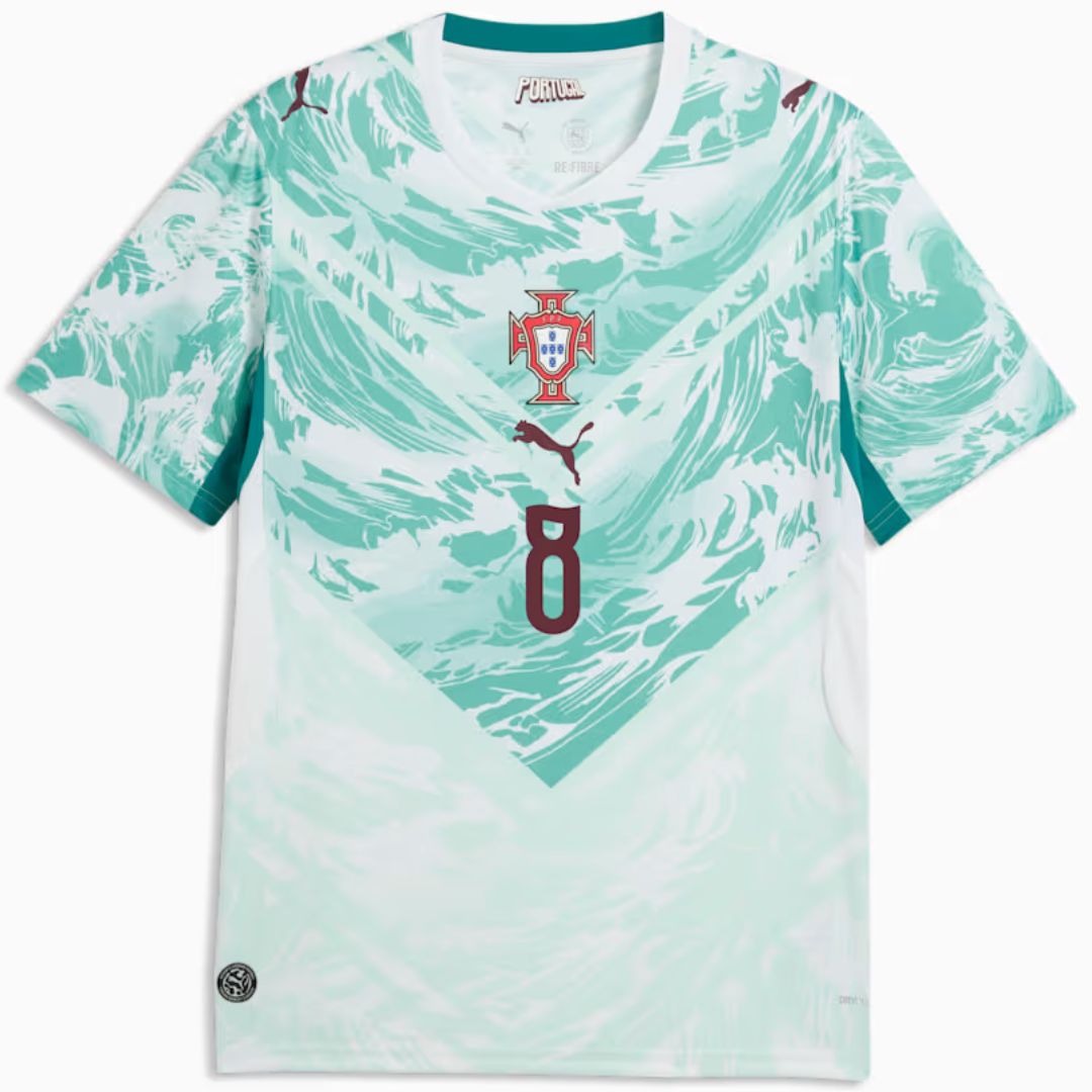 Portugal 2026 B.Fernandes Soccer World Cup of Football Players Edition Away Jersey Shirt