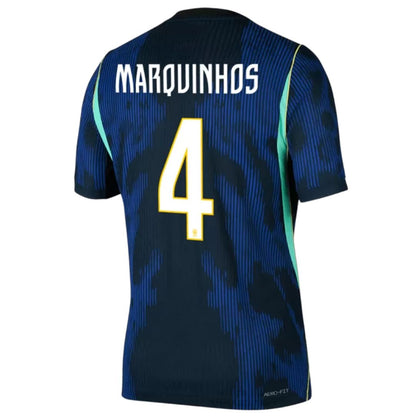Brazil 2026 World Cup Marquinhoz #4 Away Jersey Shirt