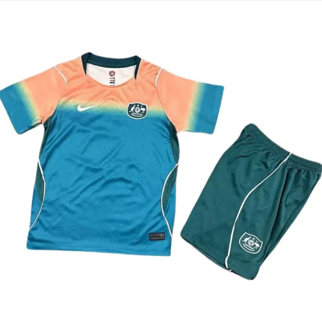 Australian Socceroos 2026 Kids World Cup Away Jersey & Shorts Kit