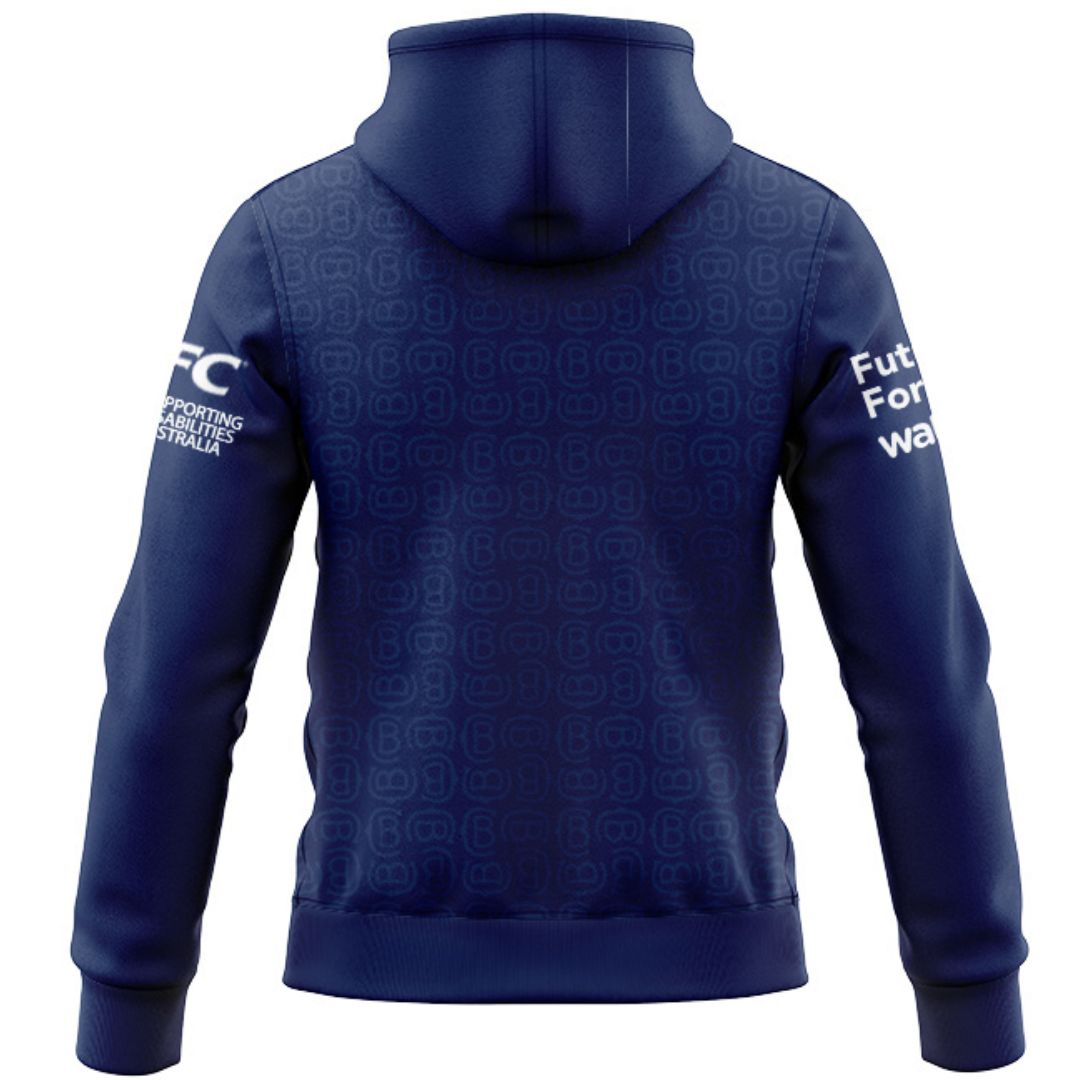 Canterbury Bankstown Bulldogs 2026 Blue Media Hoodie with Zipper