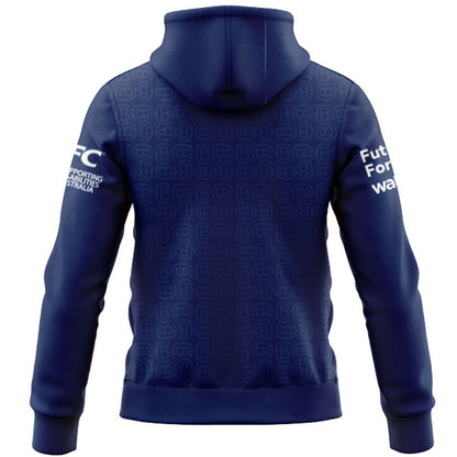 Canterbury Bankstown Bulldogs 2026 Blue Media Hoodie with Zipper