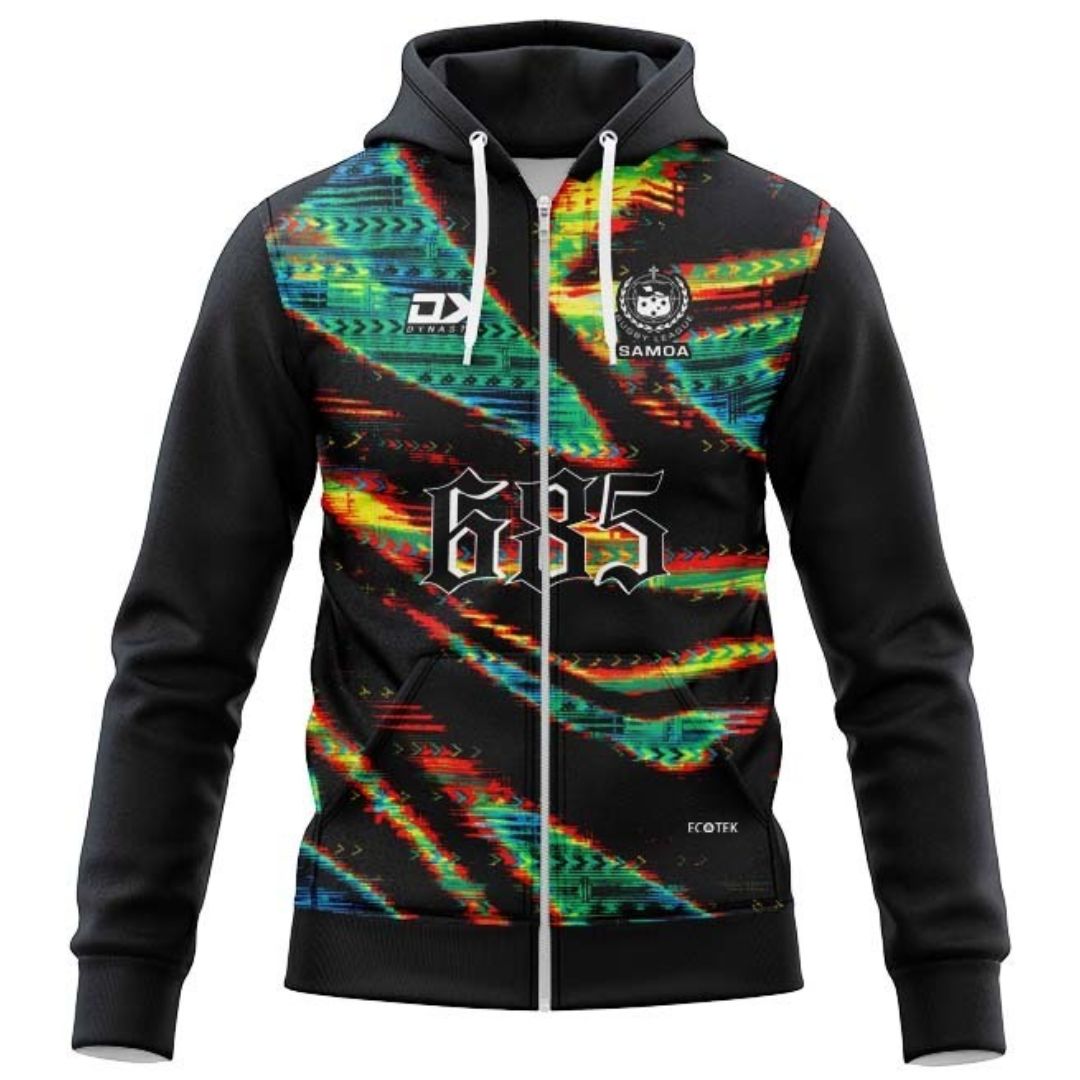 Toa Samoa Captains Run Hoodie with Zipper