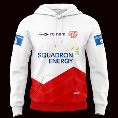 St George Illawarra Dragons 2026 White Training Hoodie