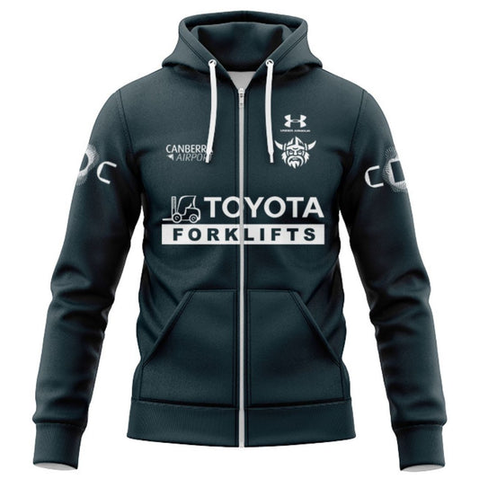 Canberra Raiders 2026 Daintree Training Hoodie with Zipper