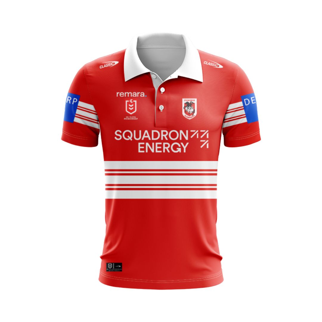 St George Illawarra Dragons 2025 Alternate Polo Shirt