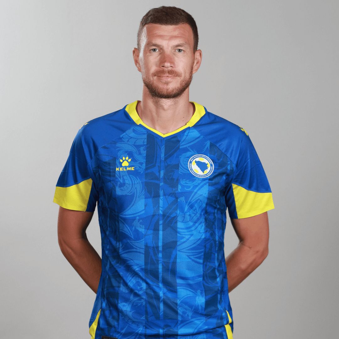 Bosnia and Herzegovina Džeko #11 Football Home Jersey Shirt