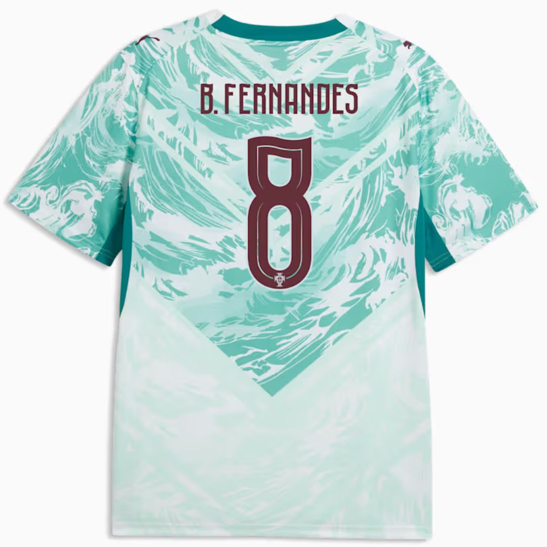 Portugal 2026 B.Fernandes Soccer World Cup of Football Players Edition Away Jersey Shirt