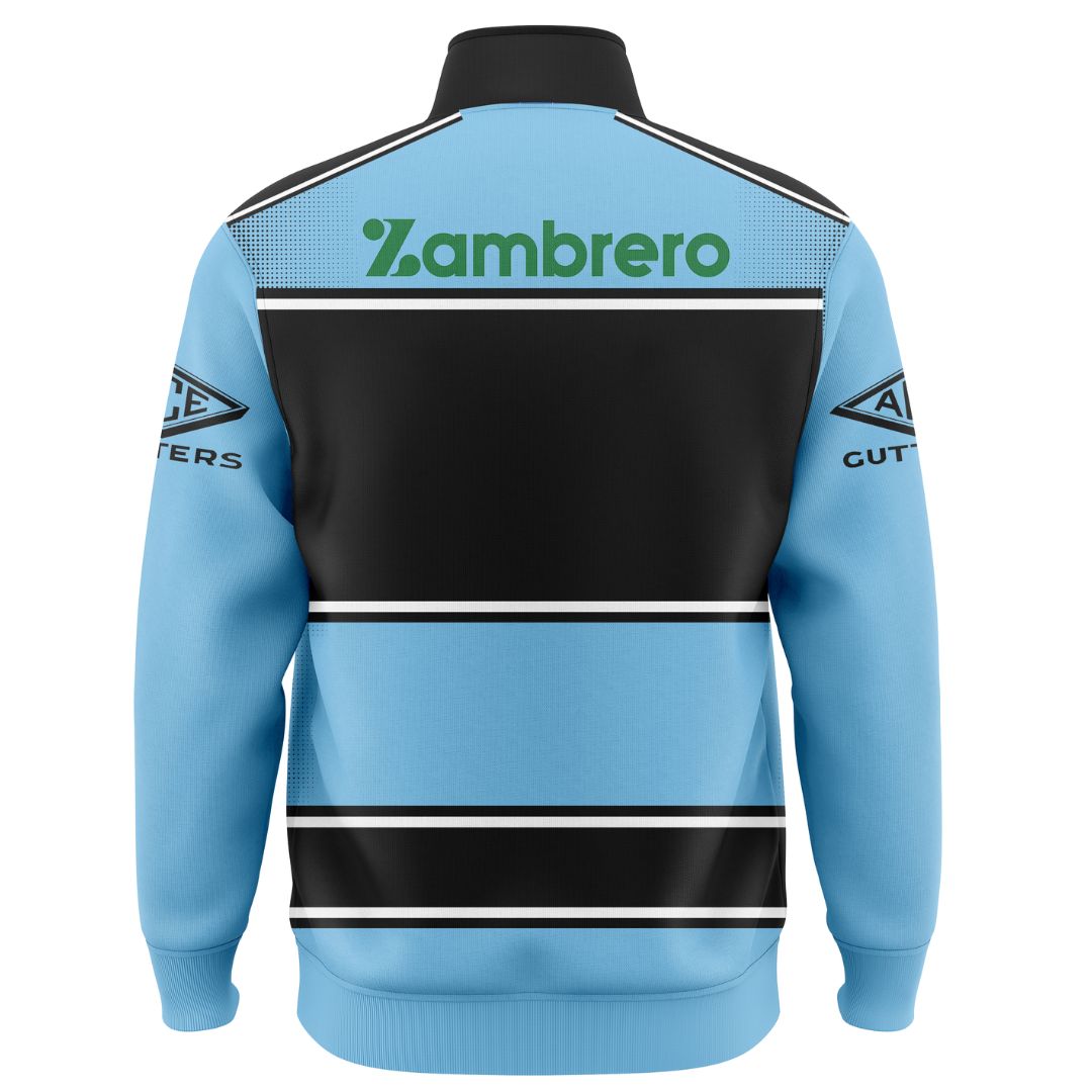 Cronulla Sutherland Sharks 2025 Warm Up Jacket with Zipper