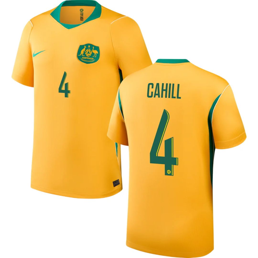 Australian Socceroos 2026 World Cup Cahill #4 Home Jersey
