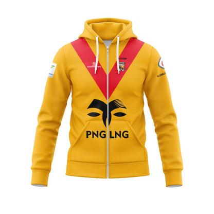 Papua New Guinea Kumuls 2024 Hoodie with Zipper