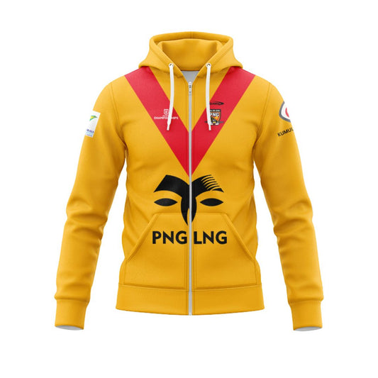 Papua New Guinea Kumuls 2024 Hoodie with Zipper