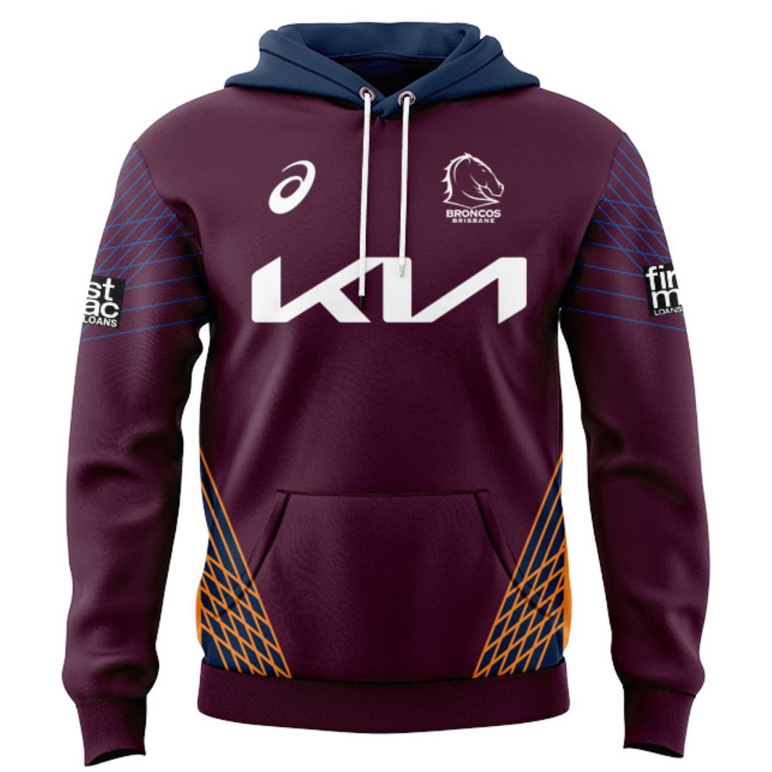Brisbane Broncos Captains Run Hoodie
