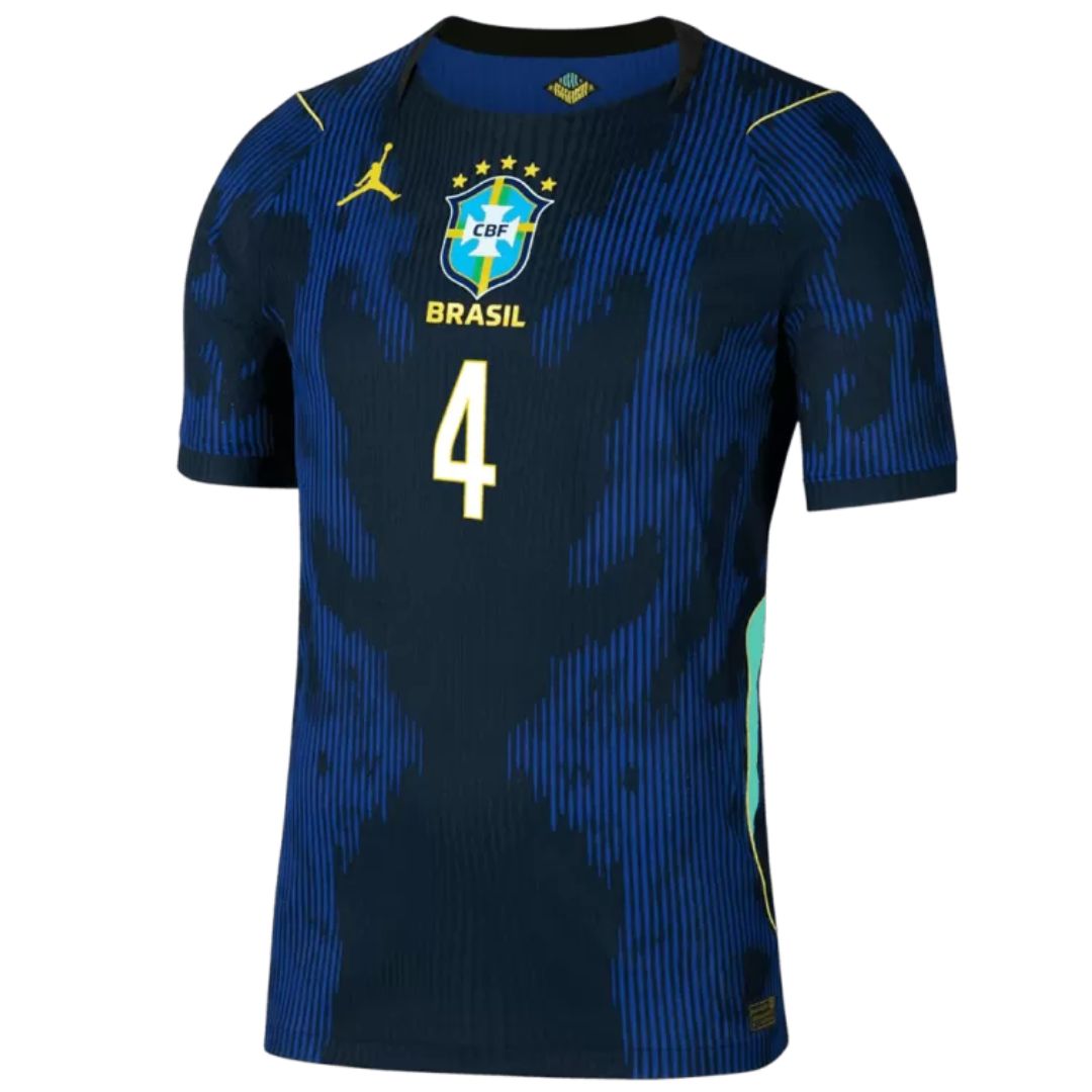 Brazil 2026 World Cup Marquinhoz #4 Away Jersey Shirt