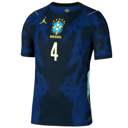 Brazil 2026 World Cup Marquinhoz #4 Away Jersey Shirt
