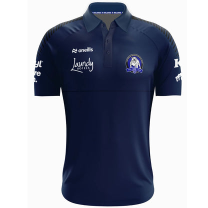 Canterbury Bankstown Bulldogs Navy Blue Media Polo Shirt
