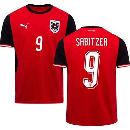 Austria 2026 World Cup Sabitzer #9 Home Jersey Shirt