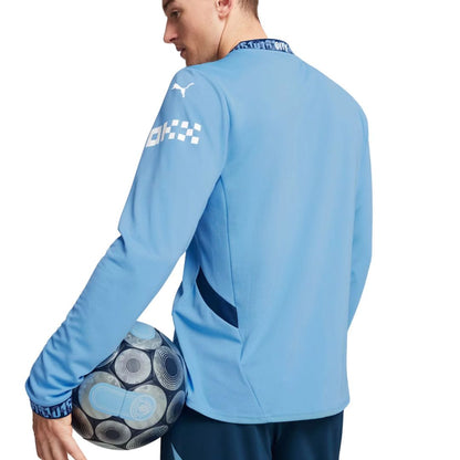 Manchester City 2024/25 Long Sleeve Home Jersey Shirt (Add Your Own Name & Number)