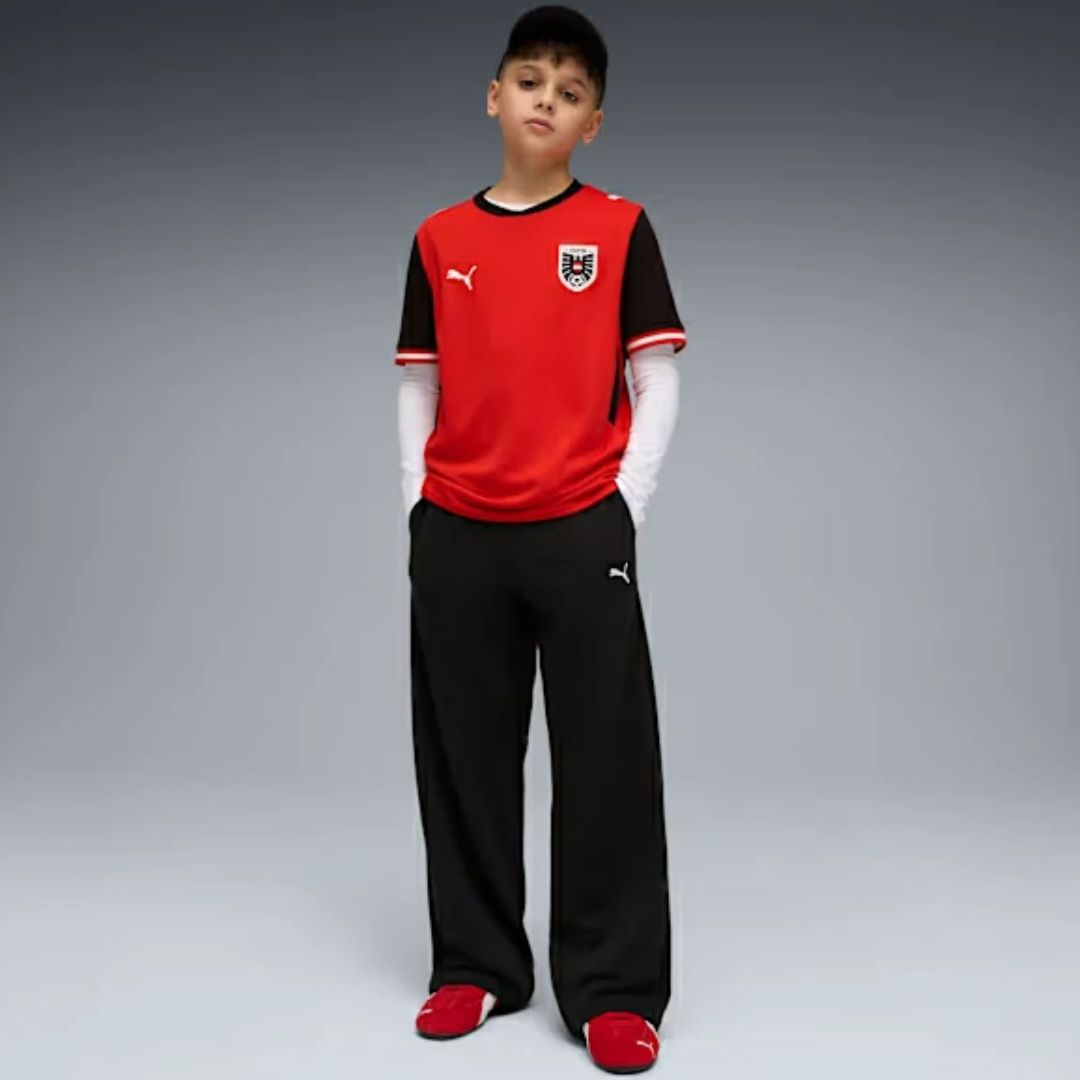 Austria 2026 Kids World Cup Home Jersey Shirt