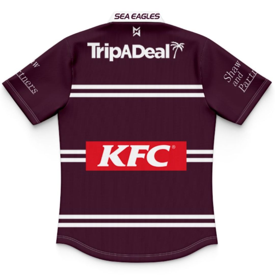Manly Warringah Sea Eagles 2025 Kids Home Polo Shirt