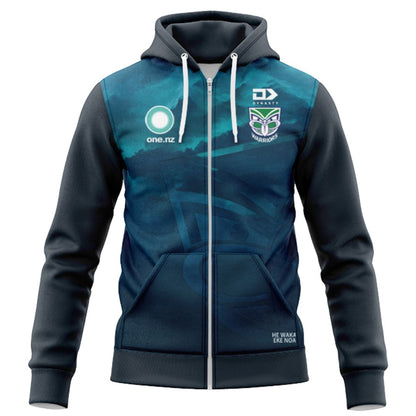 New Zealand Warriors 2025 Pounamu Hoodie with Zipper