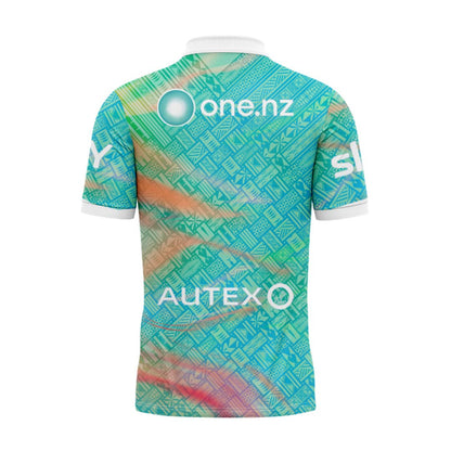 New Zealand Warriors 2025 Pasifika Polo Shirt