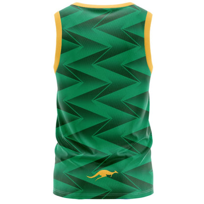 Australia Kangaroos 2025 Green Training Singlet
