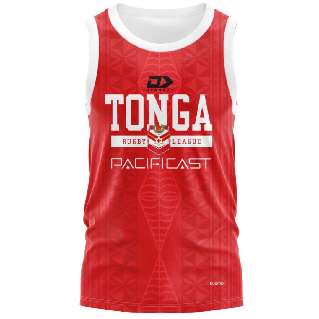 Mate Ma'a Tonga Red Training Singlet