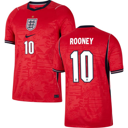 England Soccer 2026 World Cup Rooney #10 Away Jersey Shirt
