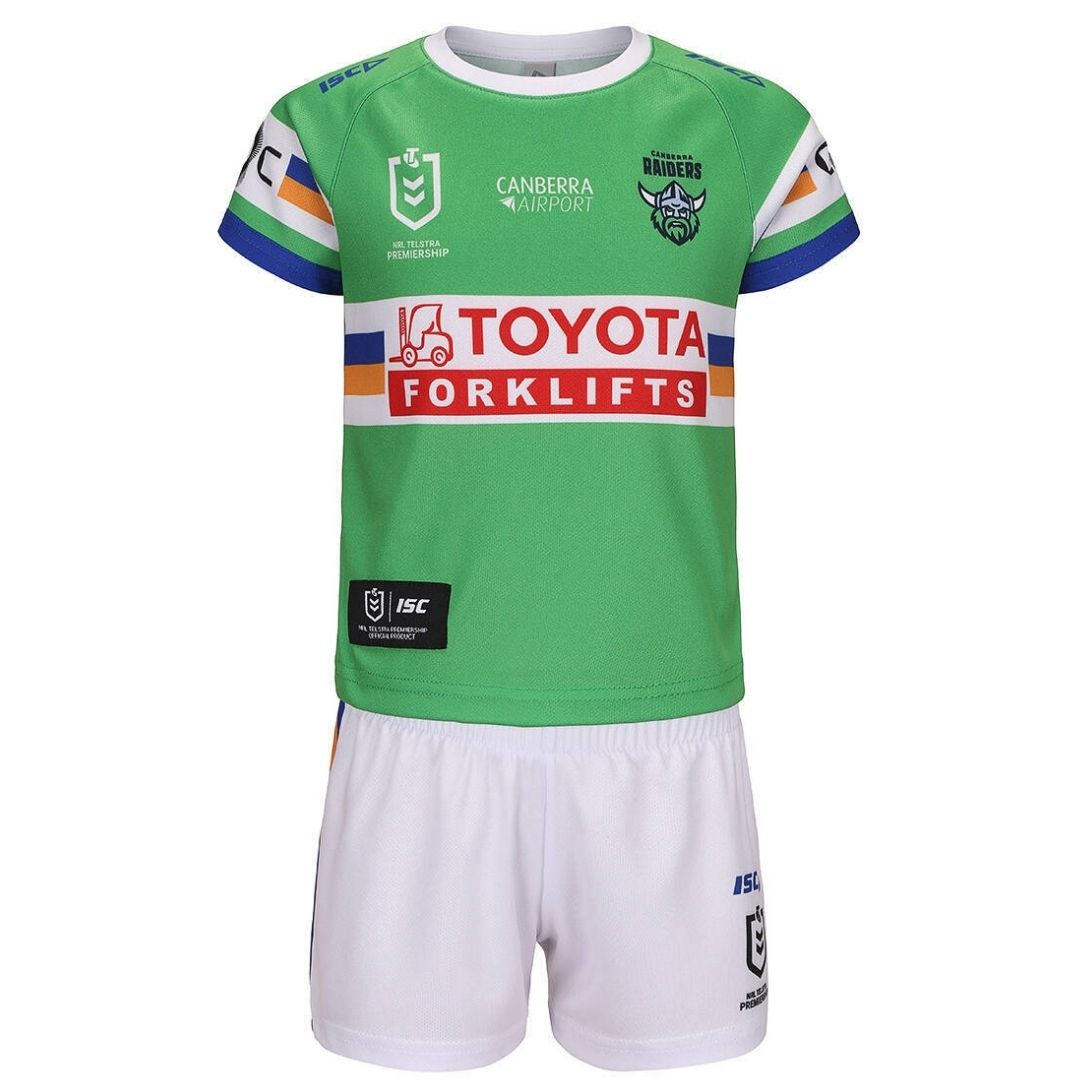 Canberra Raiders 2024 Kids Home Jersey and Shorts Kit