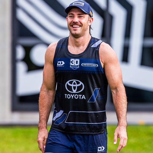 North Queensland Cowboys 2026 Blue Training Singlet