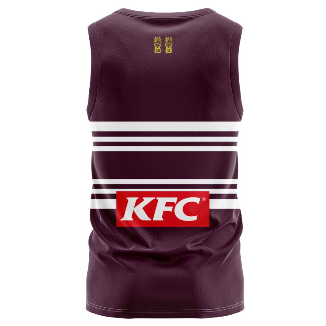 Manly Warringah Sea Eagles 2026 Maroon Training Singlet