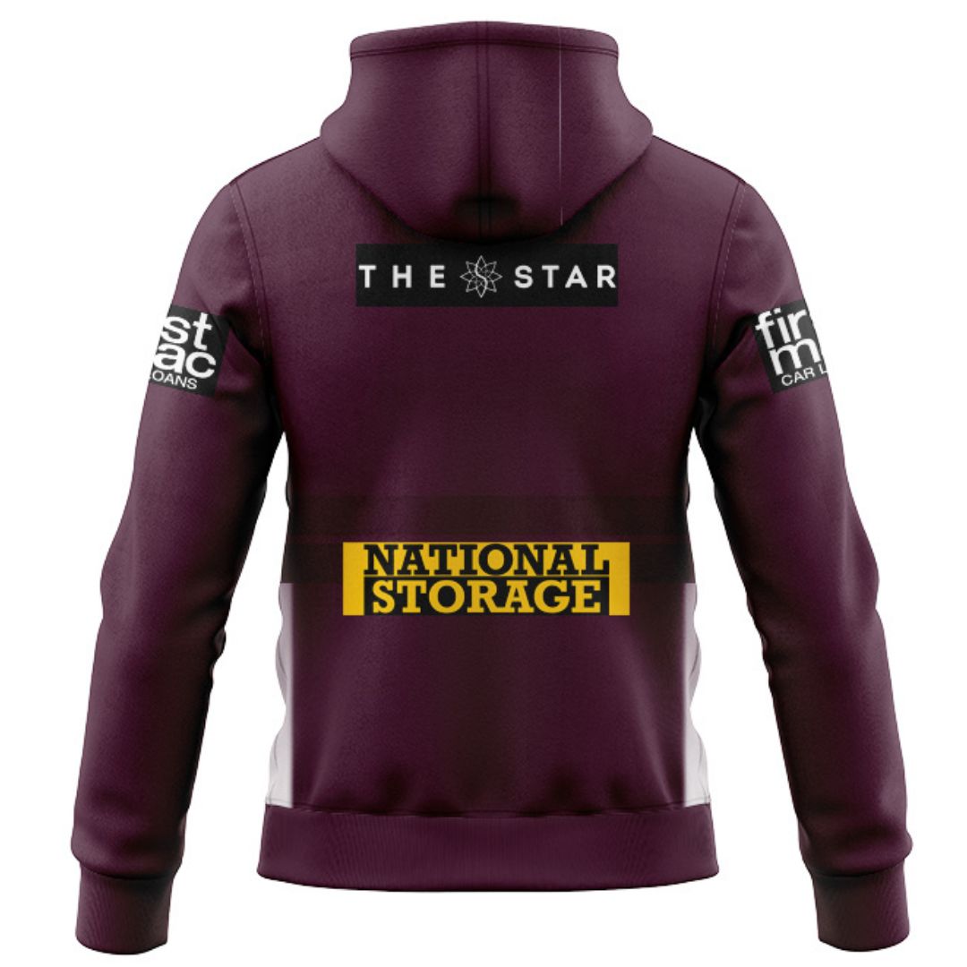 Brisbane Broncos 2026 Home Hoodie with Zipper