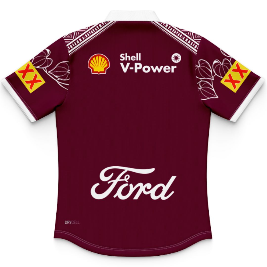 Queensland Maroons 2026 State Of Origin Kids Indigenous Polo Shirt