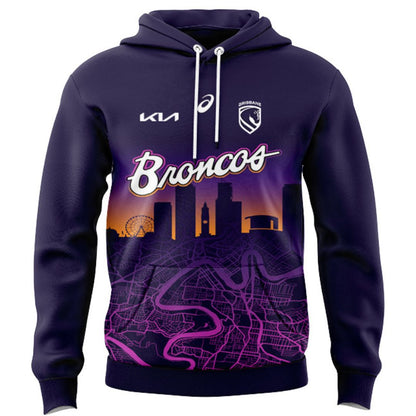 Brisbane Broncos 2026 Run Out Hoodie