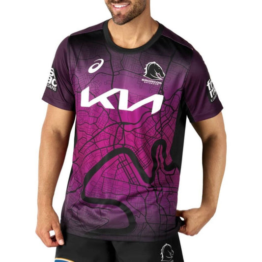 Brisbane Broncos 2025 River City Training Shirt