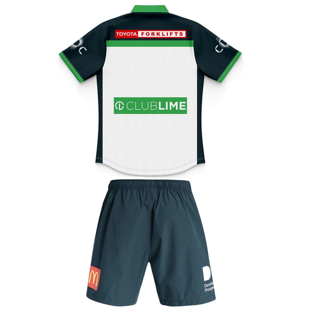 Canberra Raiders 2026 Kids Alternate Polo Shirt and Shorts Kit