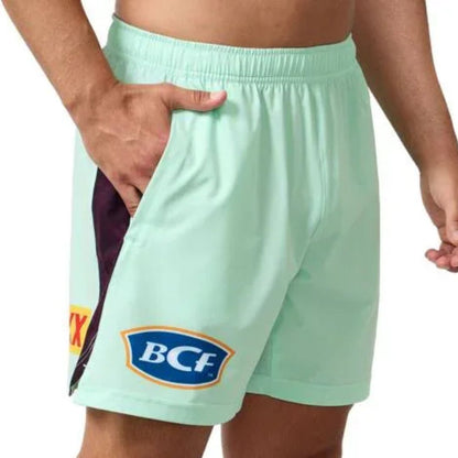 Brisbane Broncos Mint Green Gym Shorts