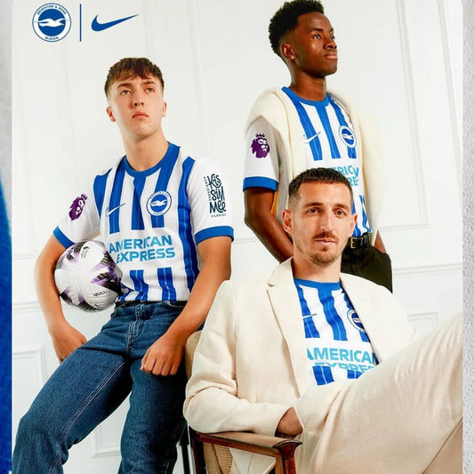Brighton & Hove Albion 2024/25 Home Jersey Shirt Kit
