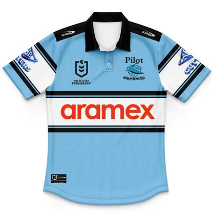 Cronulla Sutherland Sharks 2026 Kids Away Polo Shirt