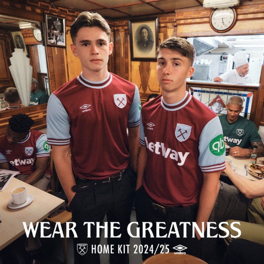 West Ham United 2024/25 Home Jersey Shirt (Unsponsored)
