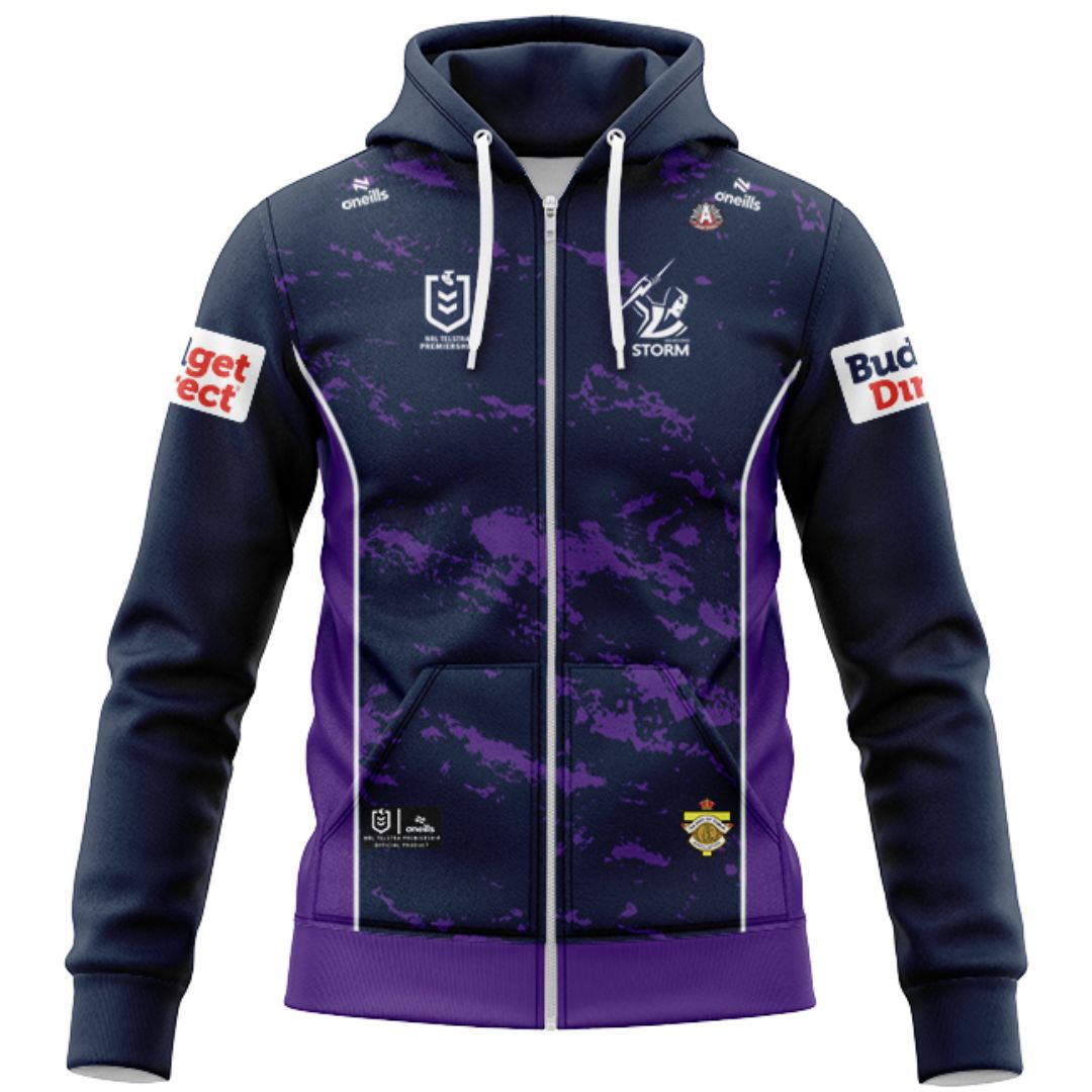 Melbourne Storm 2026 ANZAC Hoodie with Zipper