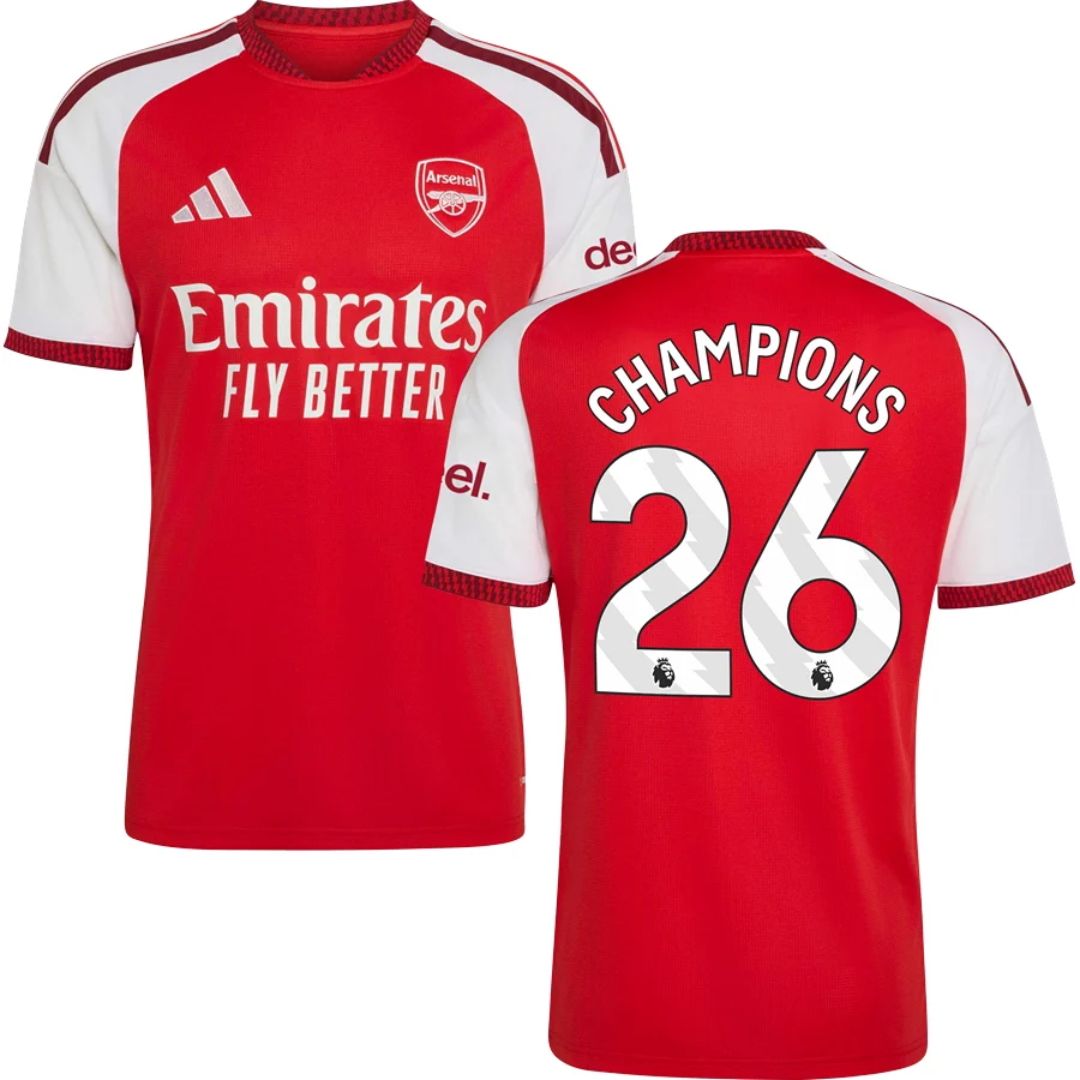 Arsenal Gunners 2026/27 Champions #26 Home Jersey Shirt