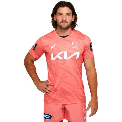 Brisbane Broncos Pink Training Shirt