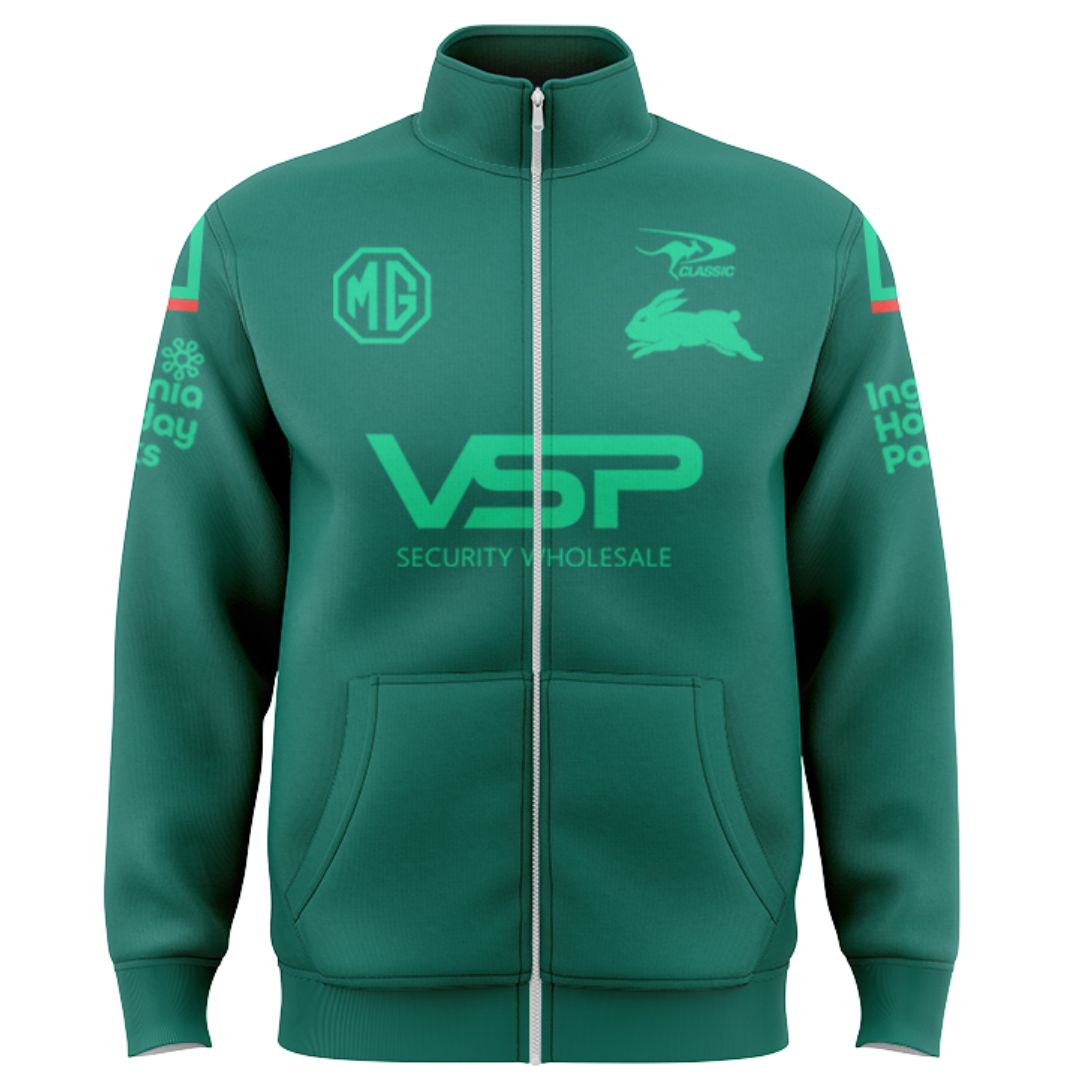 South Sydney Rabbitohs 2025 Captains Run Jacket with Zipper