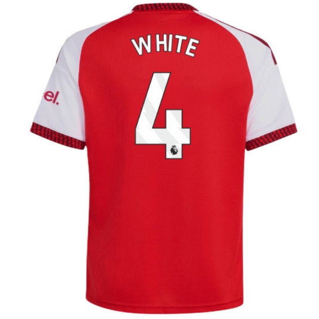Arsenal Gunners 2026/27 White #4 Home Jersey Shirt