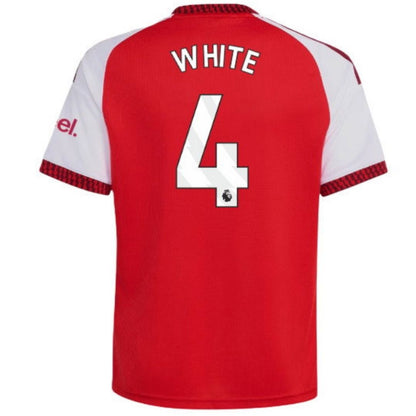 Arsenal Gunners 2026/27 White #4 Home Jersey Shirt