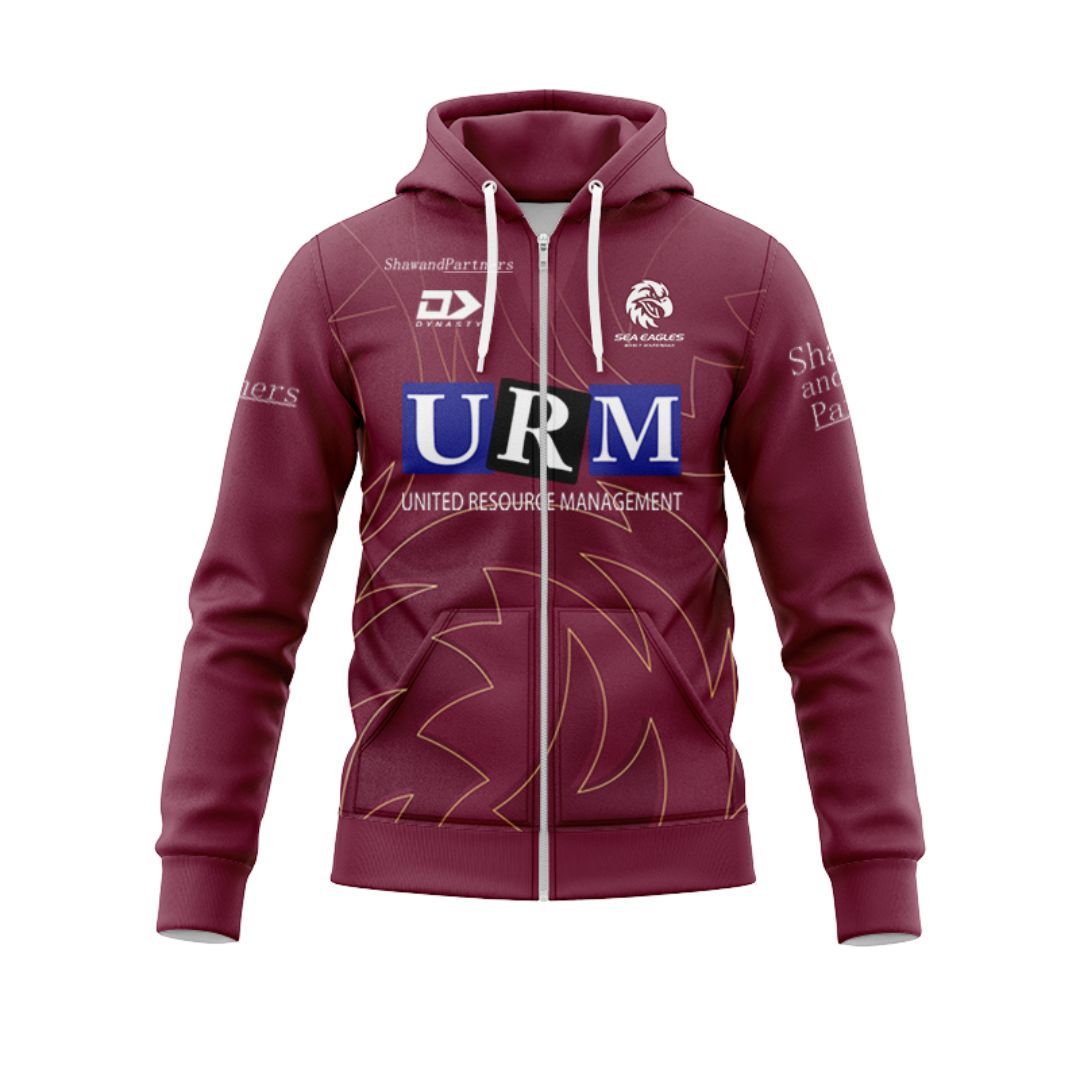 Manly Warringah Sea Eagles 2025 Training Hoodie with Zipper